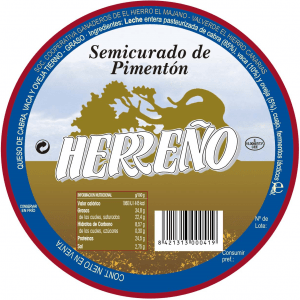 El Hierro semi-cured paprika cheese